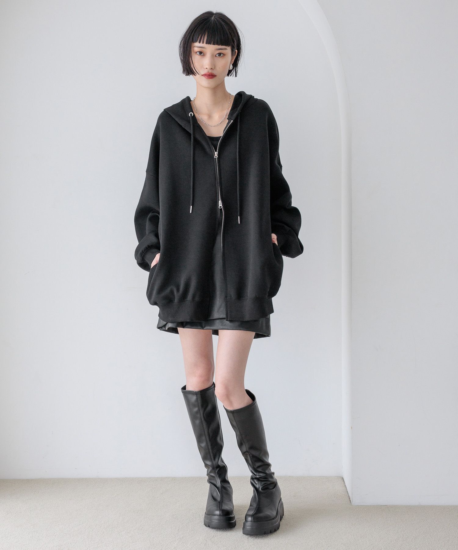 LOWRYS FARM「BIGZIPフーディ」|Tシャツ・カットソー|