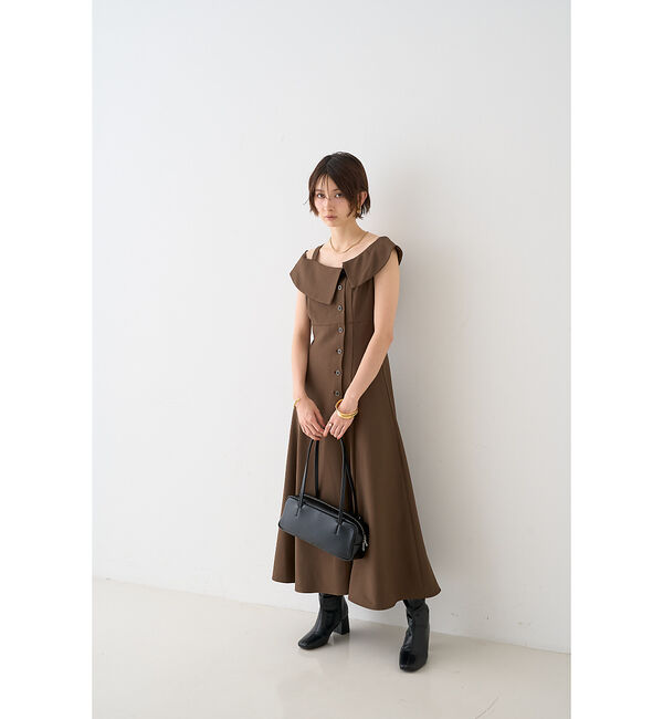 Rouge vif「【一部店舗限定】アシメショルダーワンピース」|ワンピース|