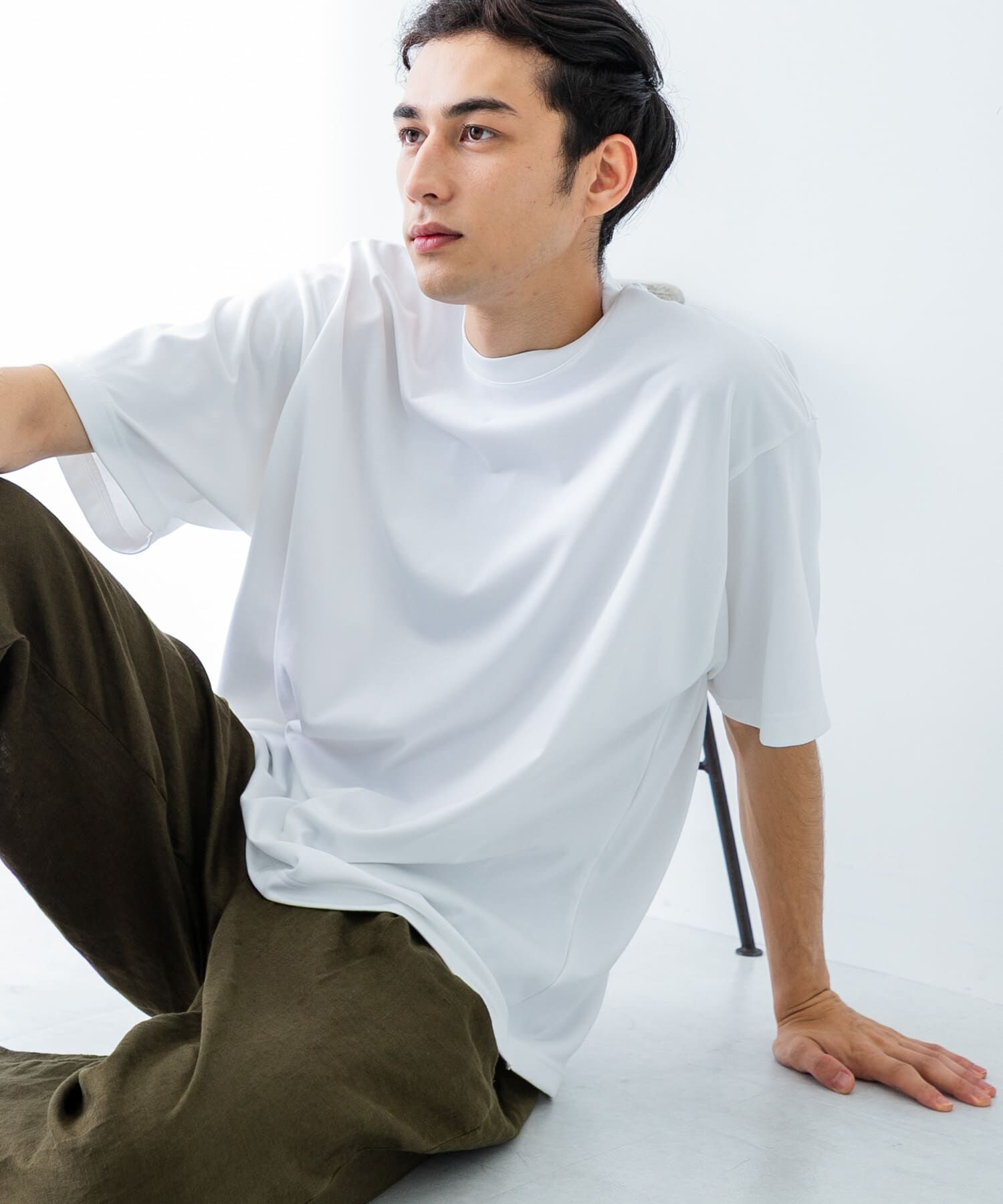 URBAN RESEARCH「new basic　クールドライツイストヒートブロックショートスリーブ」|Tシャツ・カットソー|