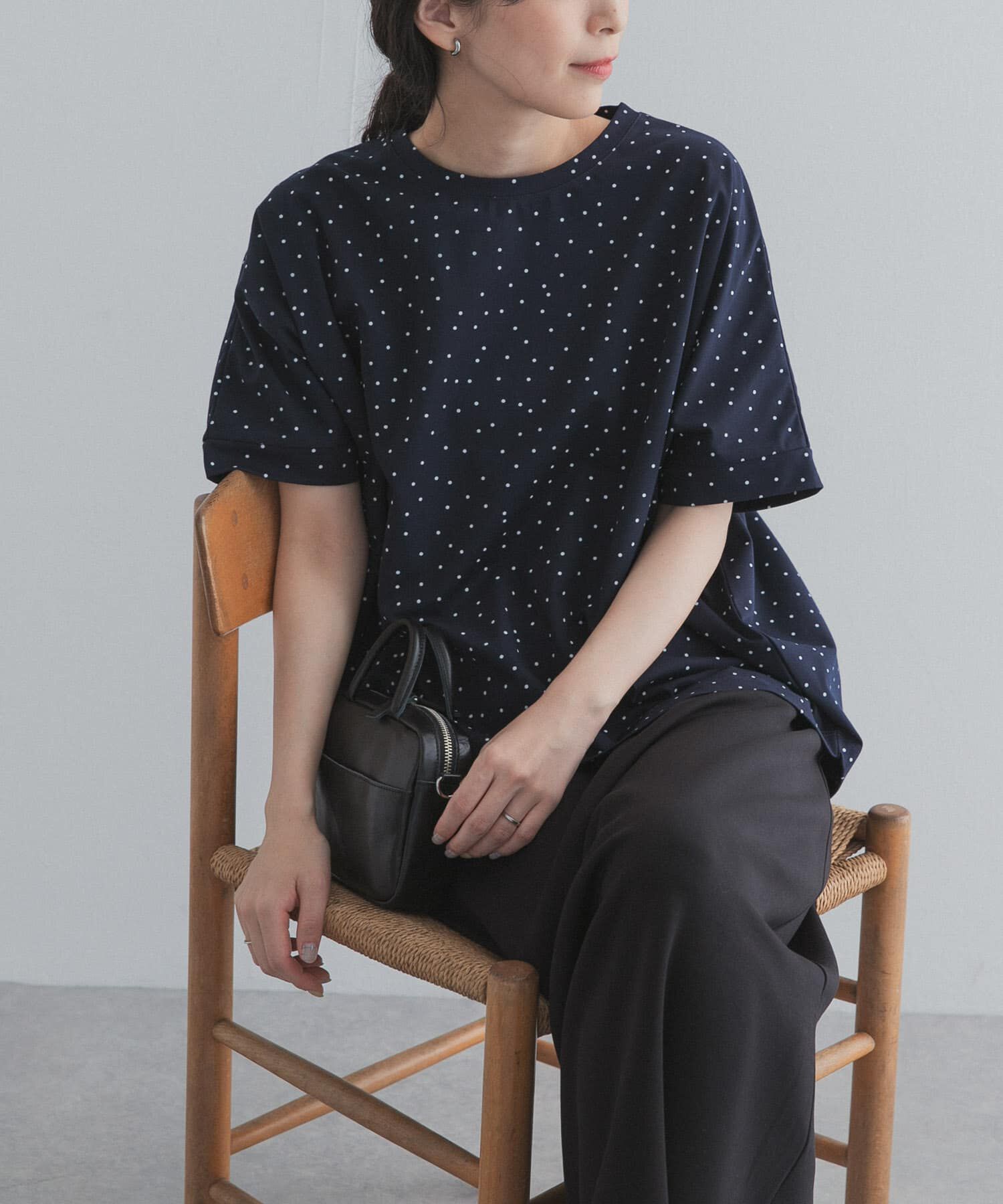 URBAN RESEARCH DOORS「ドットシルケットプルオーバー」|Tシャツ・カットソー|