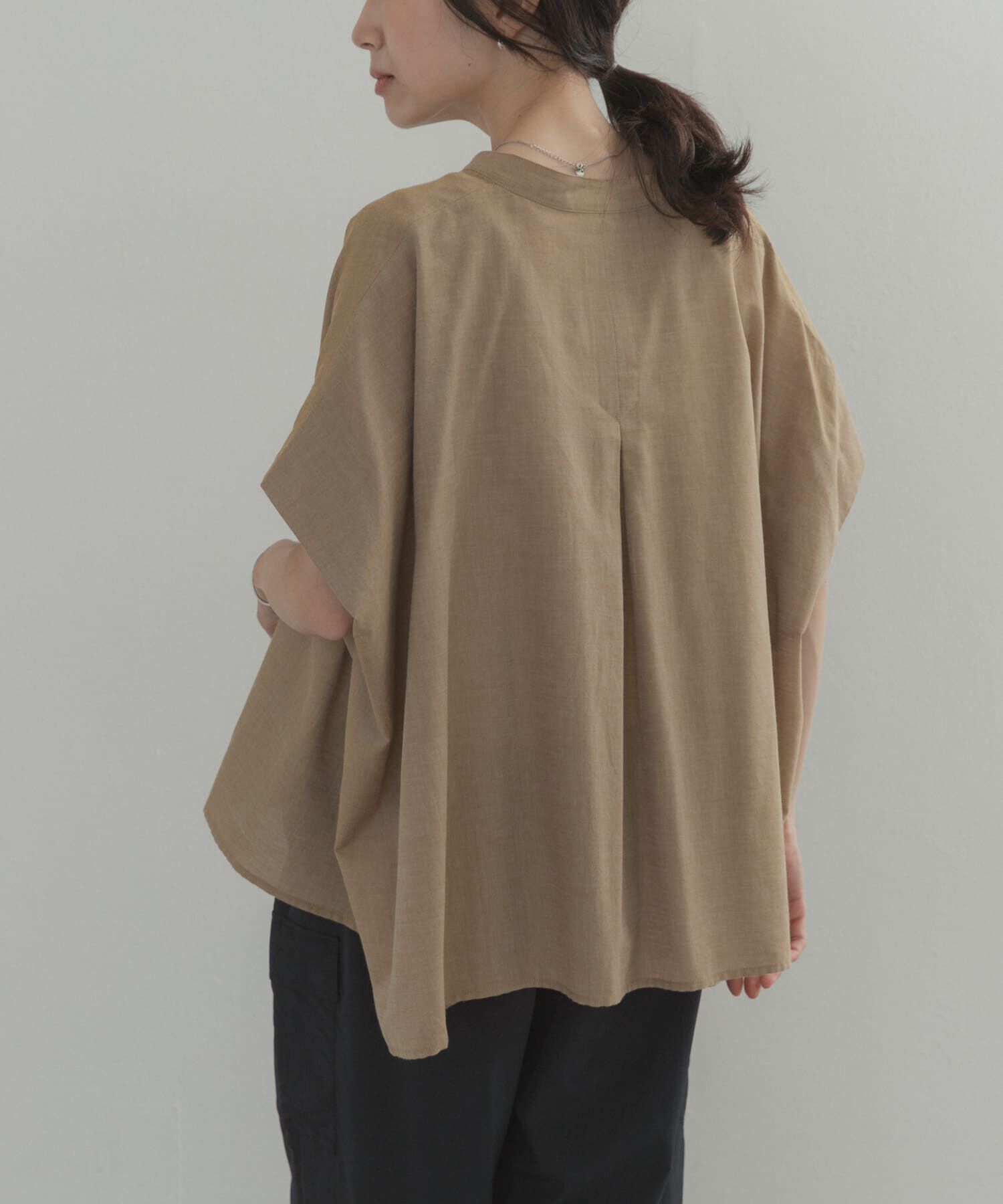 URBAN RESEARCH DOORS「シャンブレーワイドシャツ」|シャツ・ブラウス|