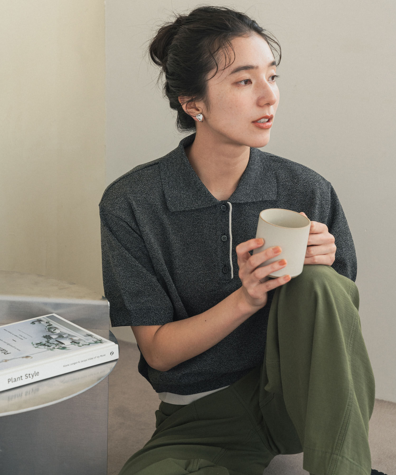 URBAN RESEARCH DOORS「『一部WEB限定カラー』配色ニットポロシャツ」|ポロシャツ|