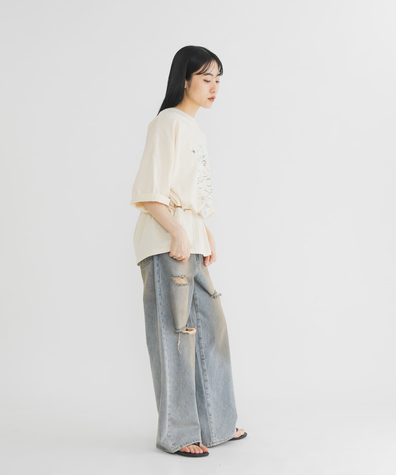  「オーバーサイズプリントTEE」|Tシャツ・カットソー|