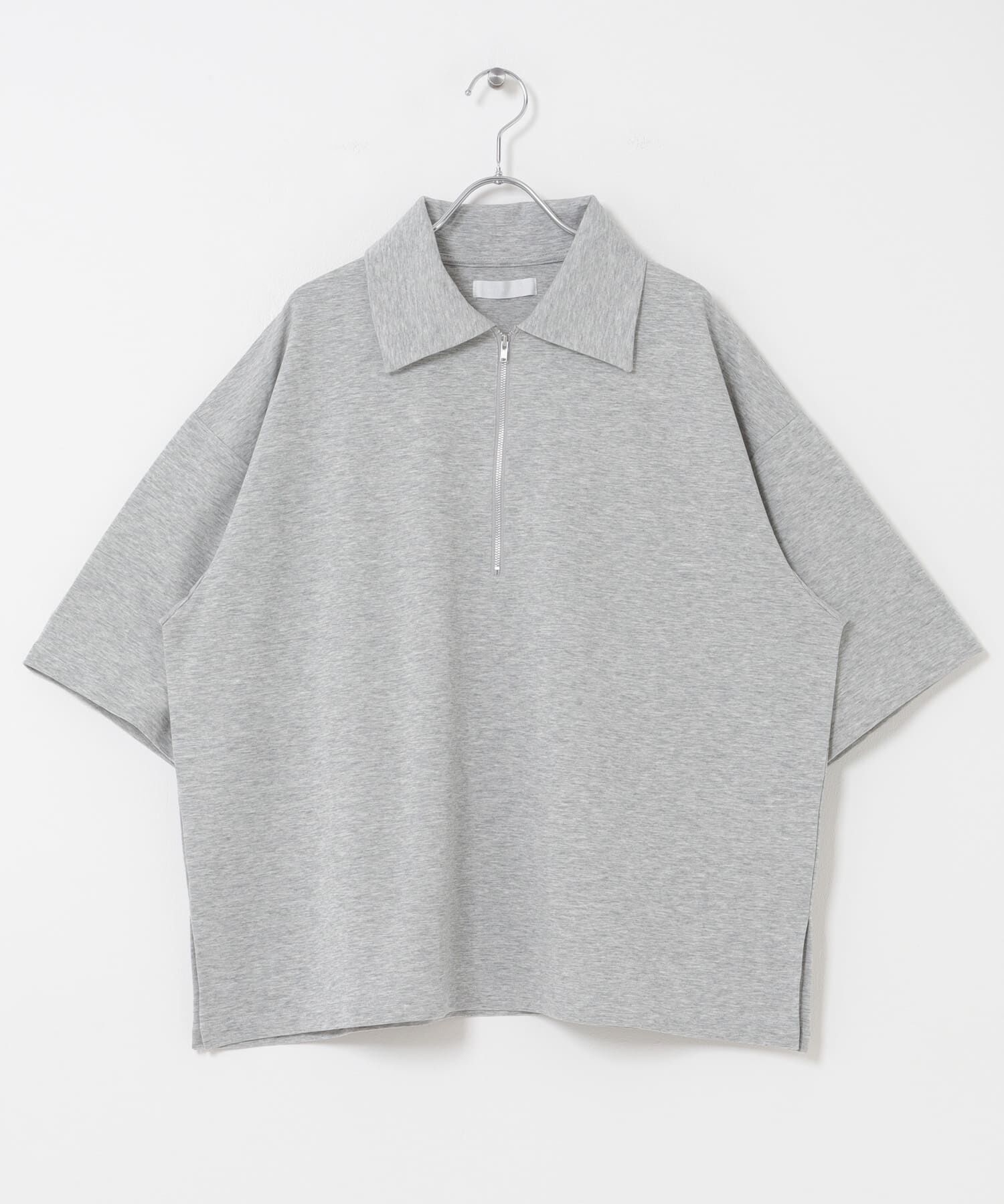 SENSE OF PLACE by URBAN RESEARCH「ライトダンボールポンチハーフジップ Tシャツ」|Tシャツ・カットソー|