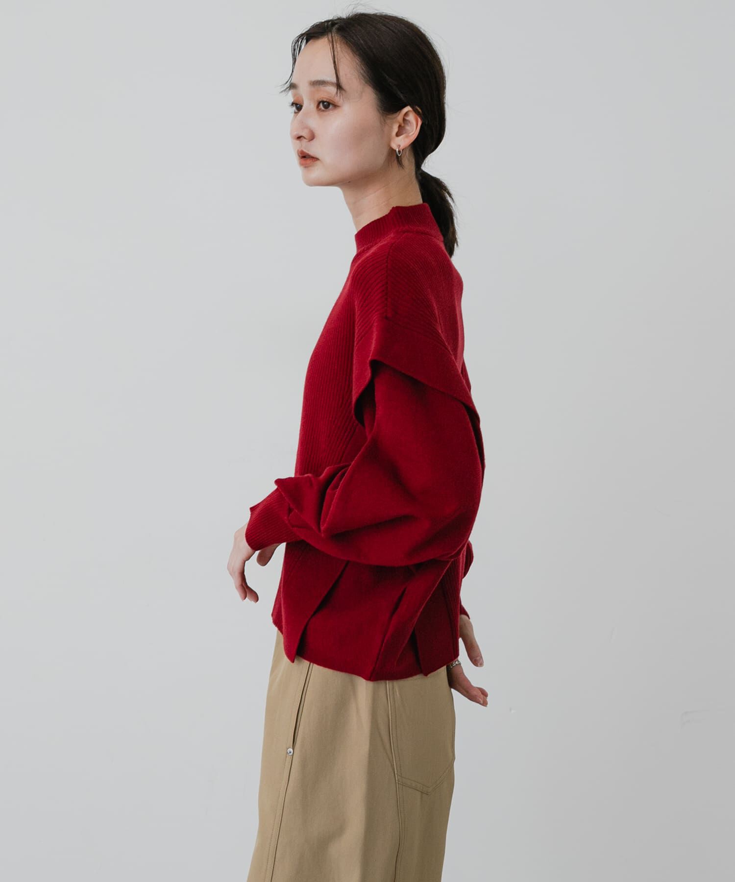 SENSE OF PLACE by URBAN RESEARCH「『洗濯可』ストレッチショルダータックセーター」|ニット・セーター|