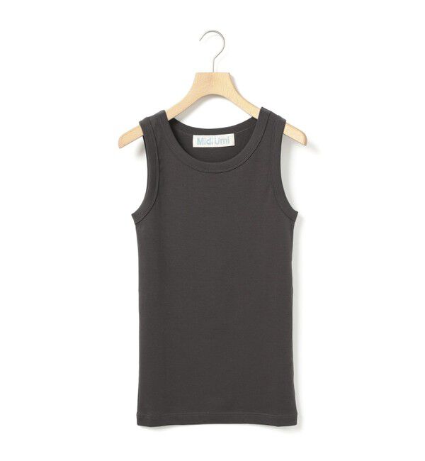 MidiUmi「MidiUmi ベーシックタンクトップ」|Tシャツ・カットソー|チャコールグレー