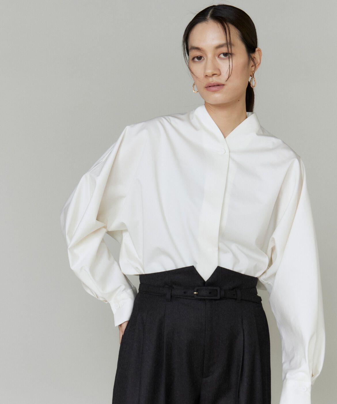 la veille by SUPERIOR CLOSET「《大きいサイズ》クラシックシャツ」|シャツ・ブラウス|