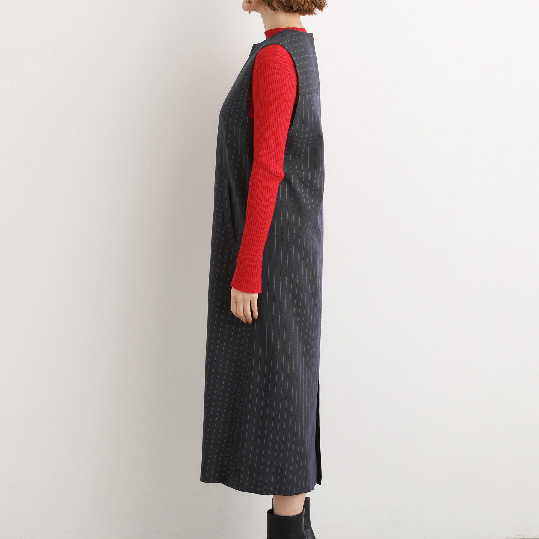 grove「【2WAY/美シルエット】着こなし自在のジャンドレワンピース」|ワンピース|