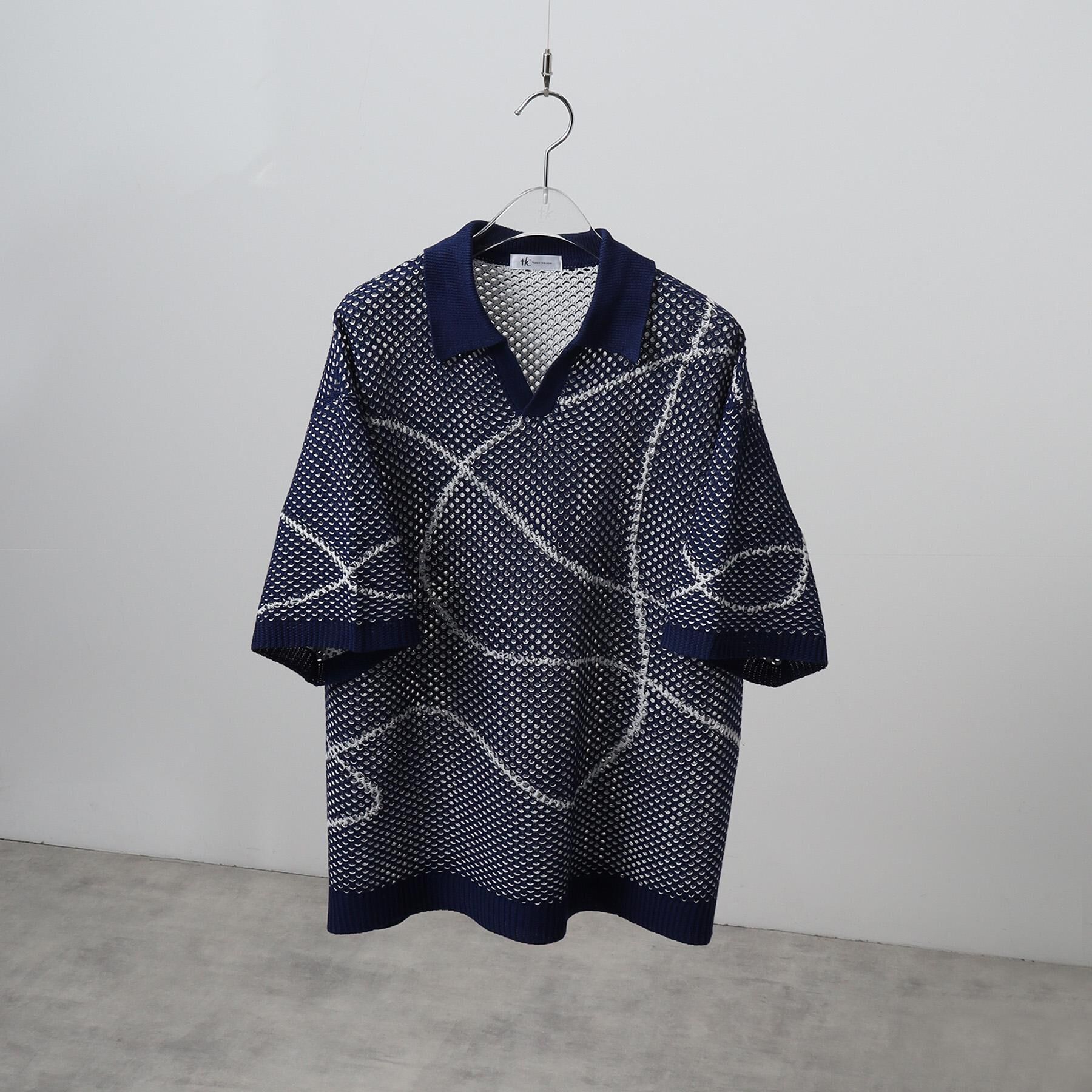 tk.TAKEO KIKUCHI「◆ラインアートニットポロ」|ニット・セーター|