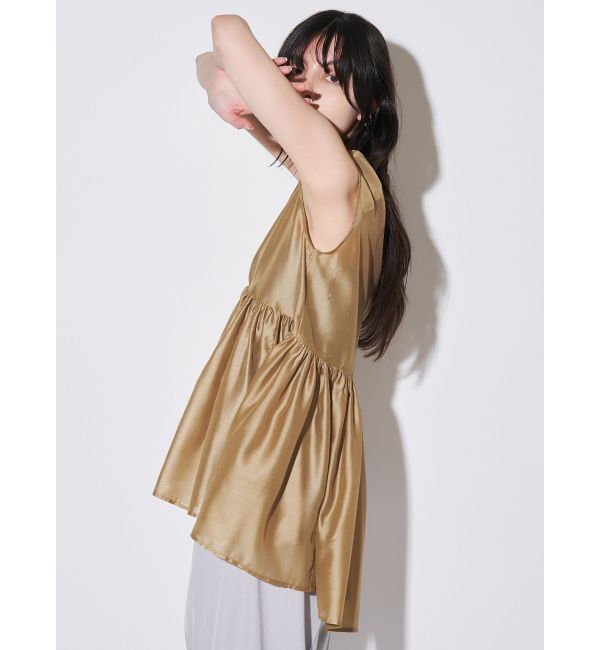 ELENDEEK「SHEER PEPLUM BL」|シャツ・ブラウス|