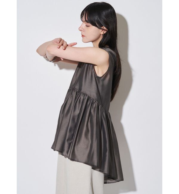 ELENDEEK「SHEER PEPLUM BL」|シャツ・ブラウス|
