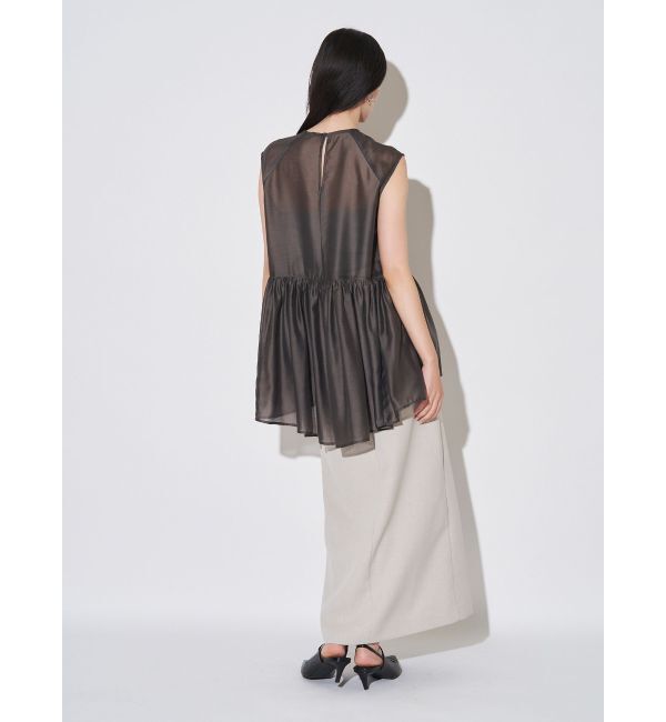 ELENDEEK「SHEER PEPLUM BL」|シャツ・ブラウス|