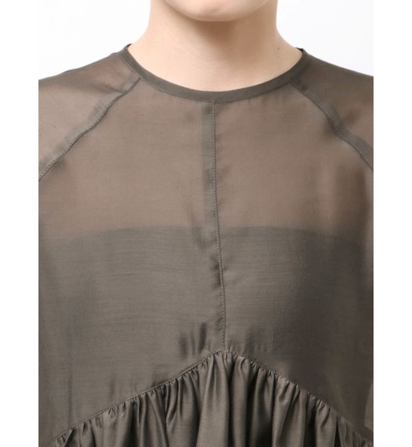 ELENDEEK「SHEER PEPLUM BL」|シャツ・ブラウス|