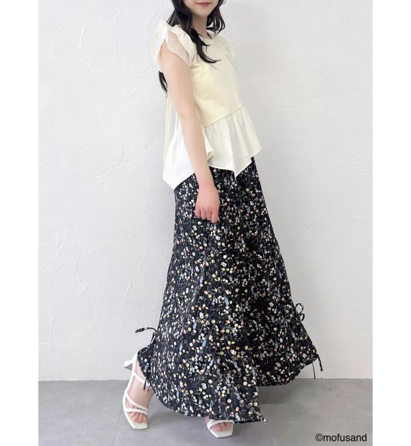 dazzlin「【mofusandコラボ】アシメシアーフリルロゴTシャツ」|Tシャツ・カットソー|
