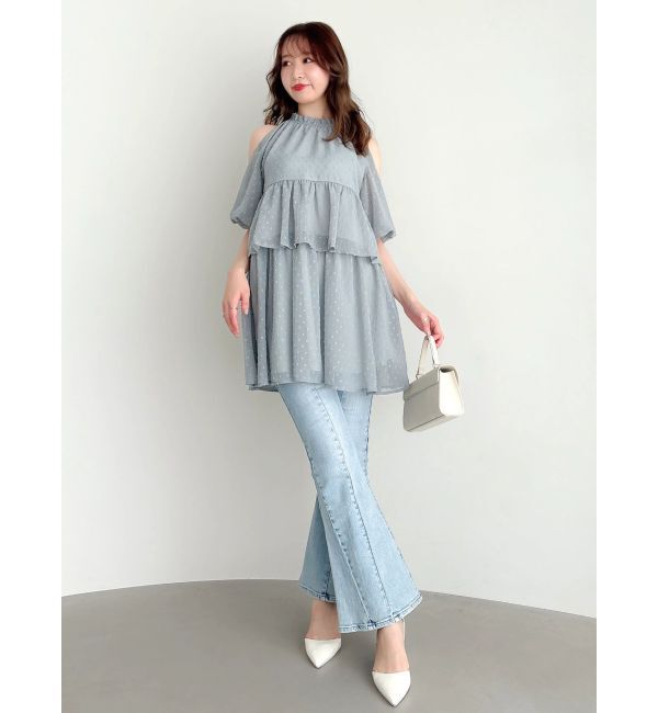 dazzlin「【WEB限定】ボリュームティアードミニワンピース」|ワンピース|