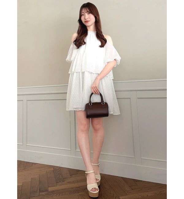 dazzlin「【WEB限定】ボリュームティアードミニワンピース」|ワンピース|
