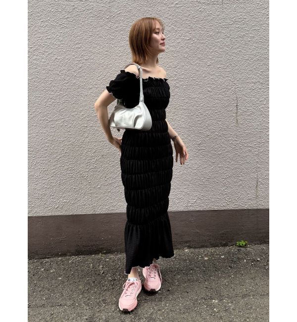 LAGUNAMOON「シャーリングカット3WAYワンピース」|ワンピース|