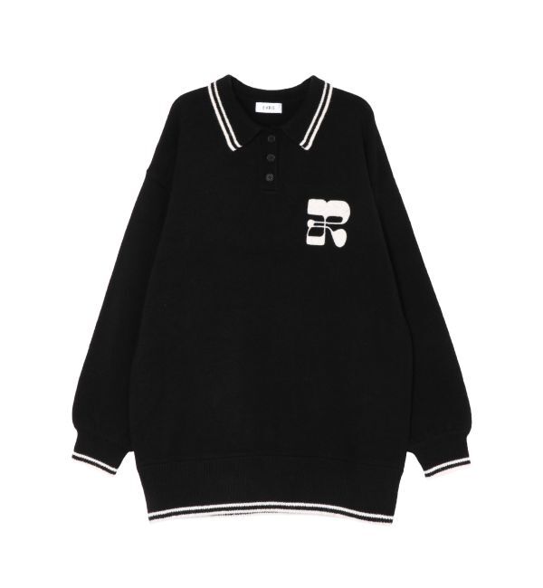 EVRIS「ワンポイントポロニットトップス」|ニット・セーター|