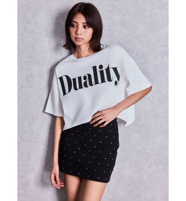 GYDA「DualityルーズショートTシャツ」|Tシャツ・カットソー|
