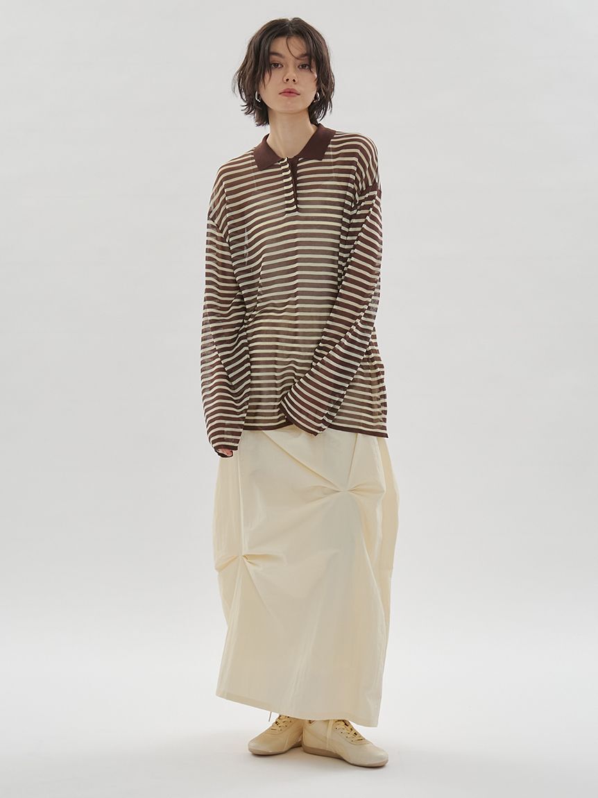 emmi atelier「タックフォルムスカート/撥水」|スカート|