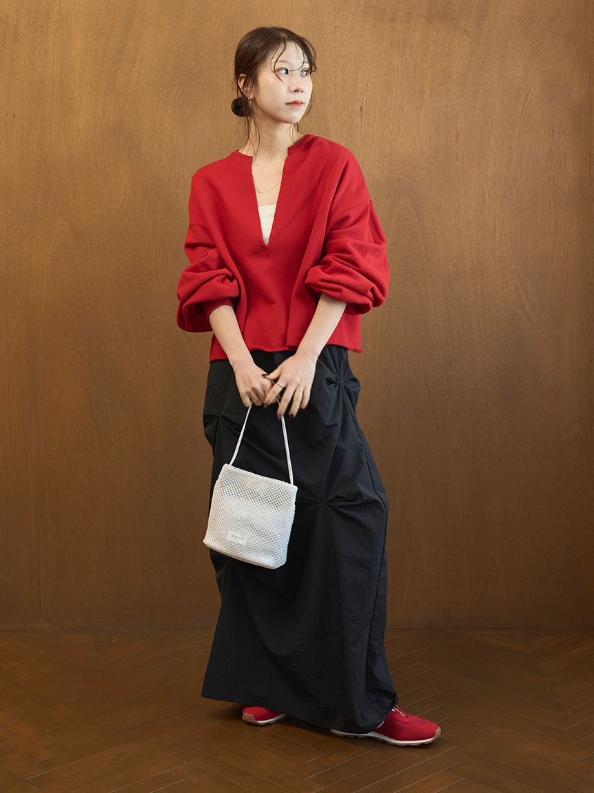emmi atelier「タックフォルムスカート/撥水」|スカート|