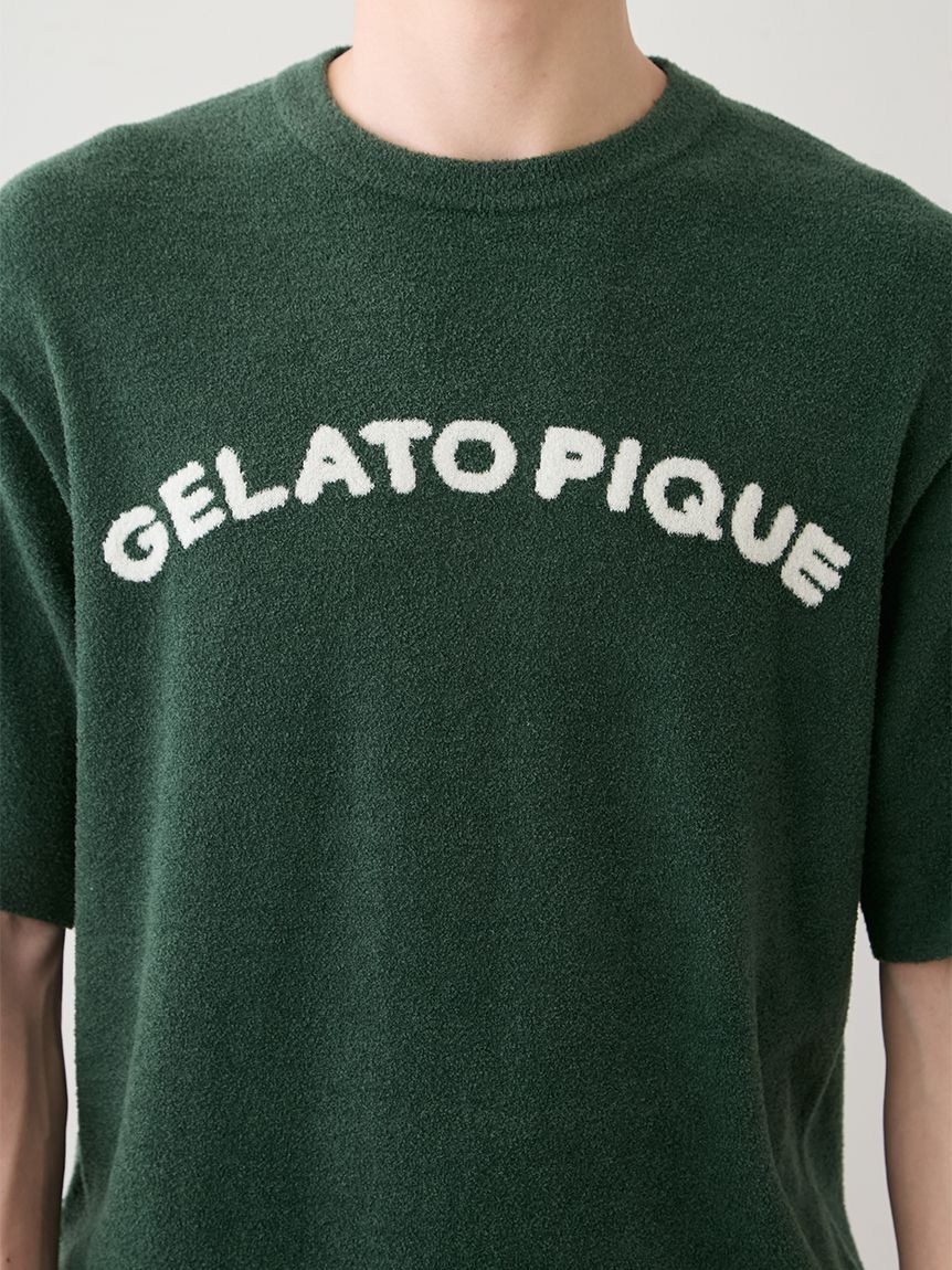 GELATO PIQUE HOMME「【HOMME】スムーズィーliteカジュアルロゴジャガードプルオーバー&ハーフパンツセット」|ルームウェア|
