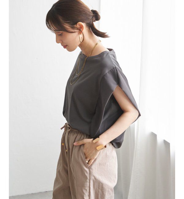 ikka「【接触冷感】袖異素材プルオーバー」|その他|