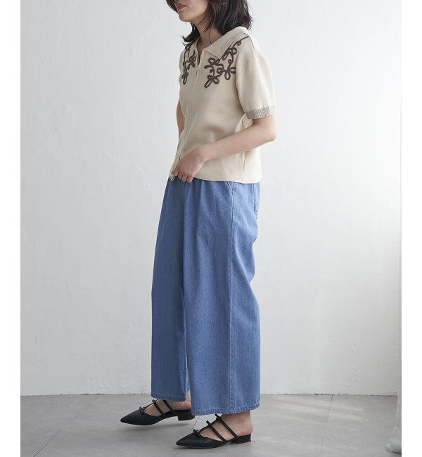 VENCE share style「コード刺繍ダブルジップブルゾン」|カーディガン|