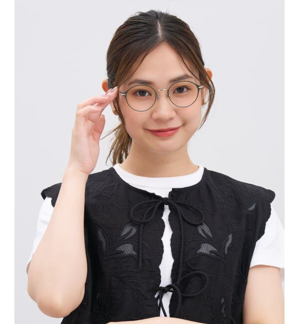  「FASHION ボストン型 メガネ | 中顔面短縮みえメガネ 軽量 メタル 丸型 高級感 FASHION レンズ交換券付」|メガネ|オリーブ