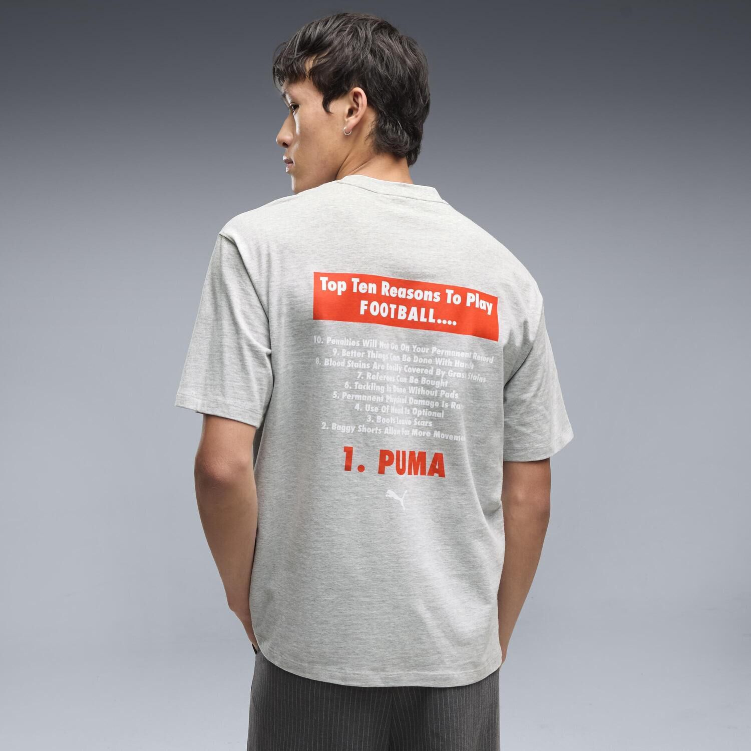 PUMA「【PUMA ｳｪｱ】M GRAPHIC FOOTBALL TEE」|Tシャツ・カットソー|