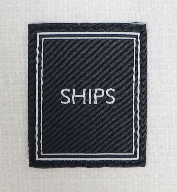 SHIPS「SHIPS:〈接触冷感〉ICE COTTON ワッフル ボタンダウン 半袖 シャツ」|シャツ・ブラウス|