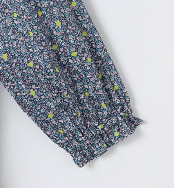 SHIPS KIDS「SHIPS KIDS:140～150cm / リバティ ギャザー ワンピース 長袖」|ワンピース|
