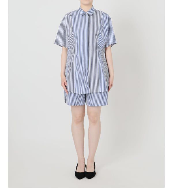 VERMEIL par iena「Stripe ハーフスリーブシャツ」|シャツ・ブラウス|
