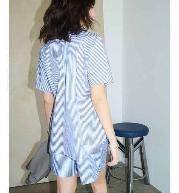 VERMEIL par iena「Stripe ハーフスリーブシャツ」|シャツ・ブラウス|