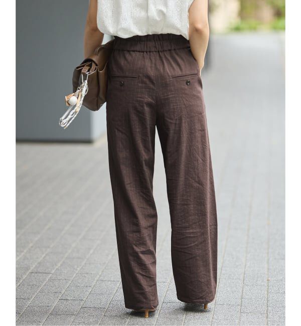 JOURNAL STANDARD「《追加》ウォッシャブルコットンリネンVISストレートパンツ」|その他|
