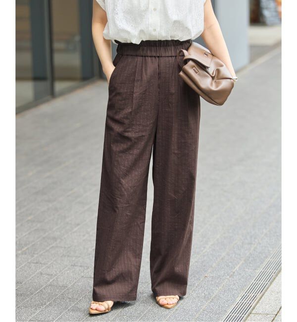 JOURNAL STANDARD「《追加》ウォッシャブルコットンリネンVISストレートパンツ」|その他|
