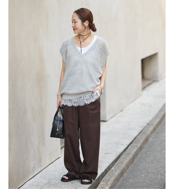 JOURNAL STANDARD「《追加》ウォッシャブルコットンリネンVISストレートパンツ」|その他|