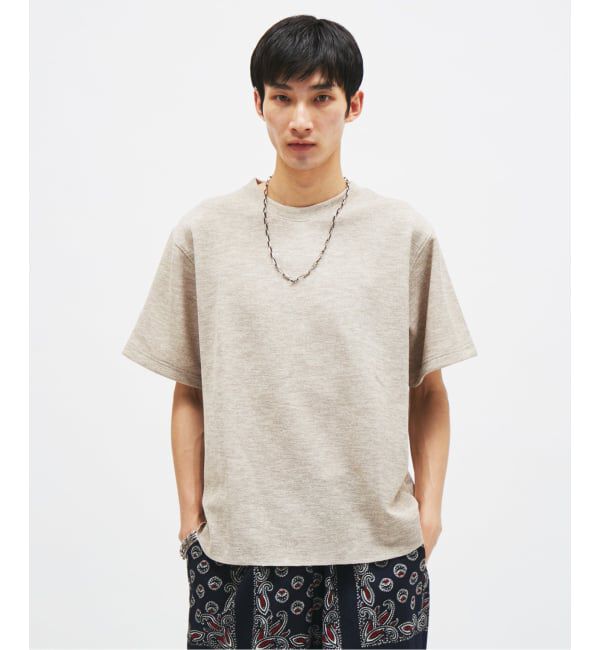 JOURNAL STANDARD「リネン ライク ダブル フェイス Tシャツ」|Tシャツ・カットソー|