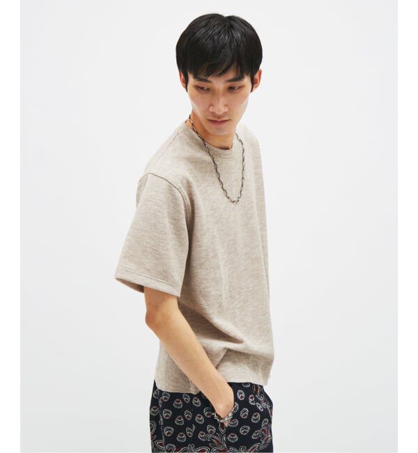 JOURNAL STANDARD「リネン ライク ダブル フェイス Tシャツ」|Tシャツ・カットソー|
