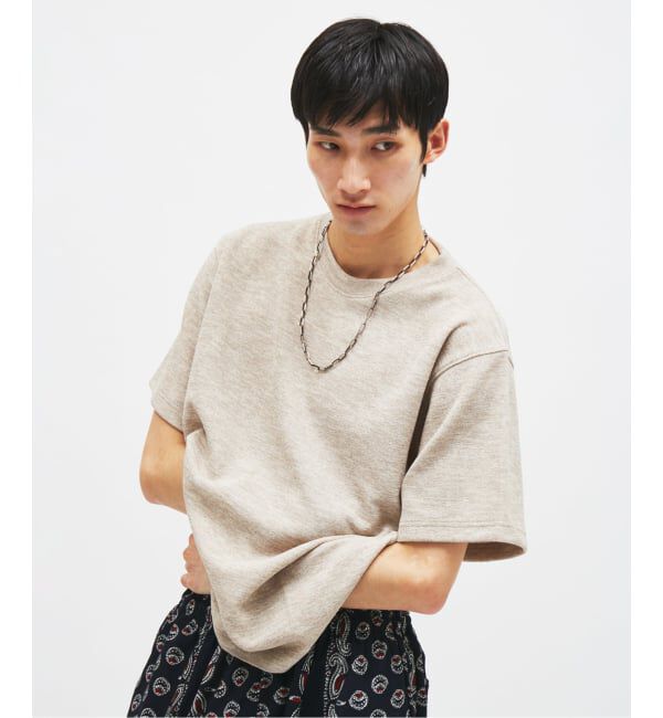 JOURNAL STANDARD「リネン ライク ダブル フェイス Tシャツ」|Tシャツ・カットソー|