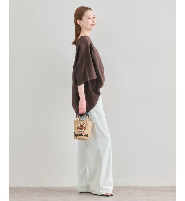 U by SPICK&SPAN「シルキーシフォンギャザーブラウス」|シャツ・ブラウス|