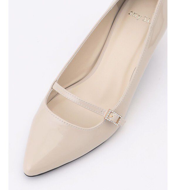 ANY SIS「【23.0~24.0cm】ミニストーンバックル パンプス」|パンプス|