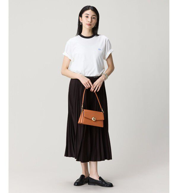 LACOSTE「配色ネックリブリンガーネックTシャツ」|Tシャツ・カットソー|
