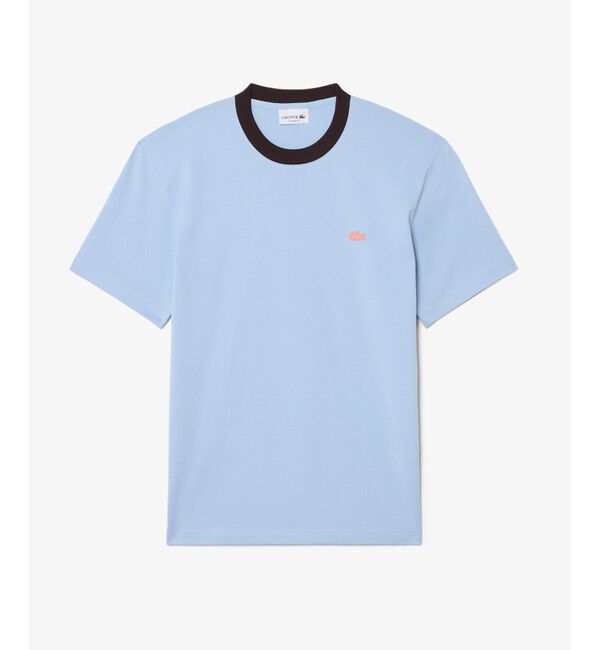 LACOSTE「配色ネックリブリンガーネックTシャツ」|Tシャツ・カットソー|