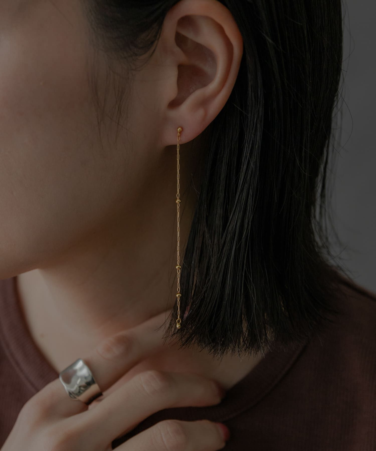 SMELLY「SMELLY so&rsquo;　combination chain pierce」|ピアス|