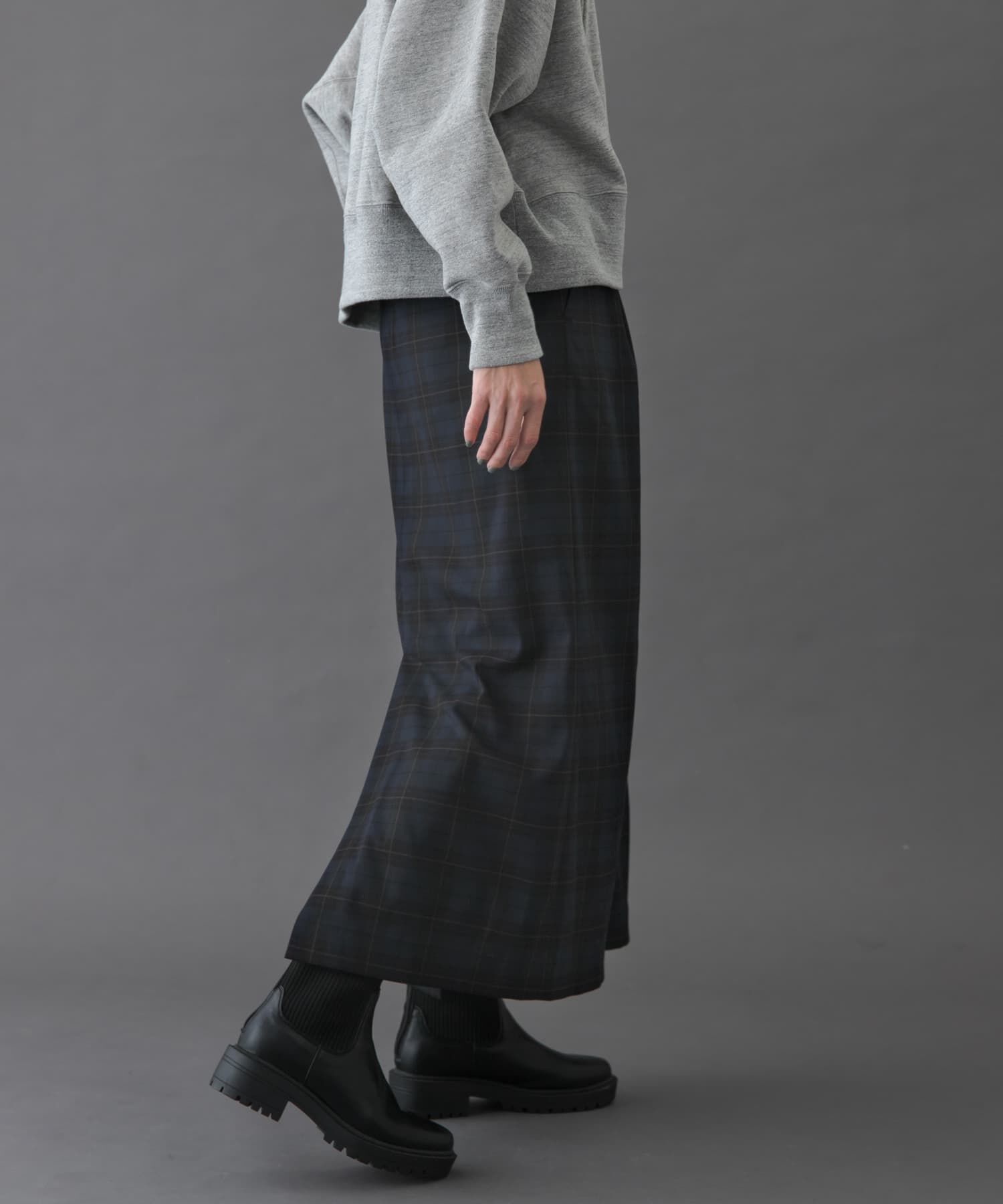 URBAN RESEARCH DOORS「FORK&SPOON　チェックストレートスカート」|スカート|