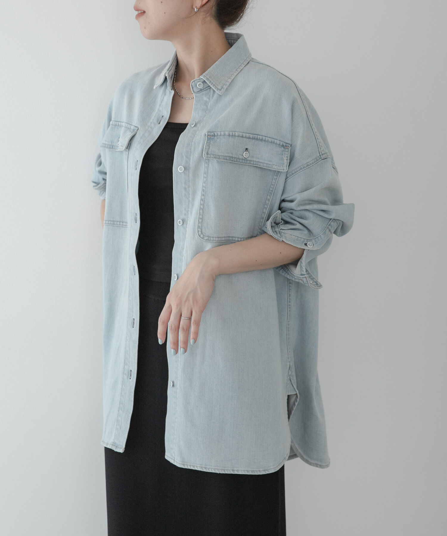 Sonny Label 「Healthy DENIM　ALMOND」|シャツ・ブラウス|ライトインディゴブル