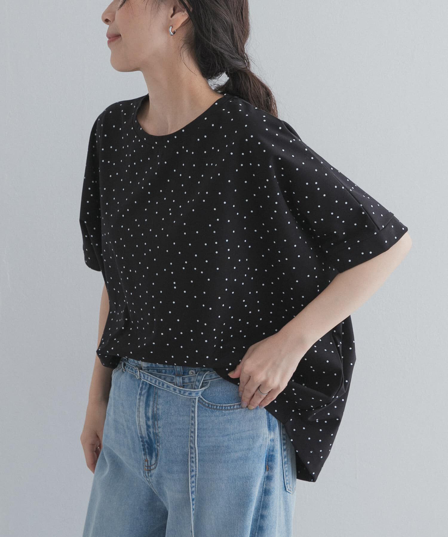 URBAN RESEARCH DOORS「ドットシルケットプルオーバー」|Tシャツ・カットソー|