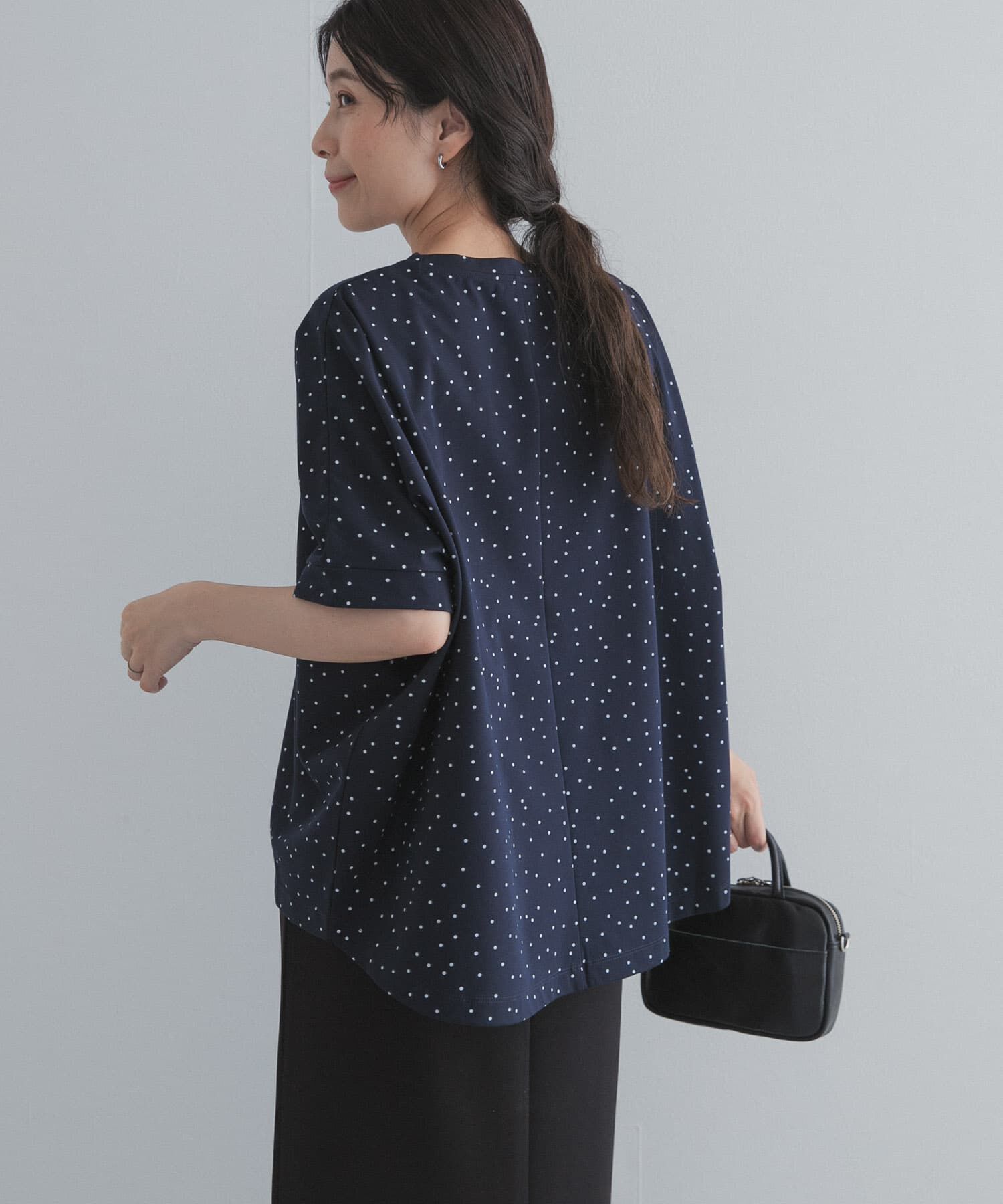 URBAN RESEARCH DOORS「ドットシルケットプルオーバー」|Tシャツ・カットソー|