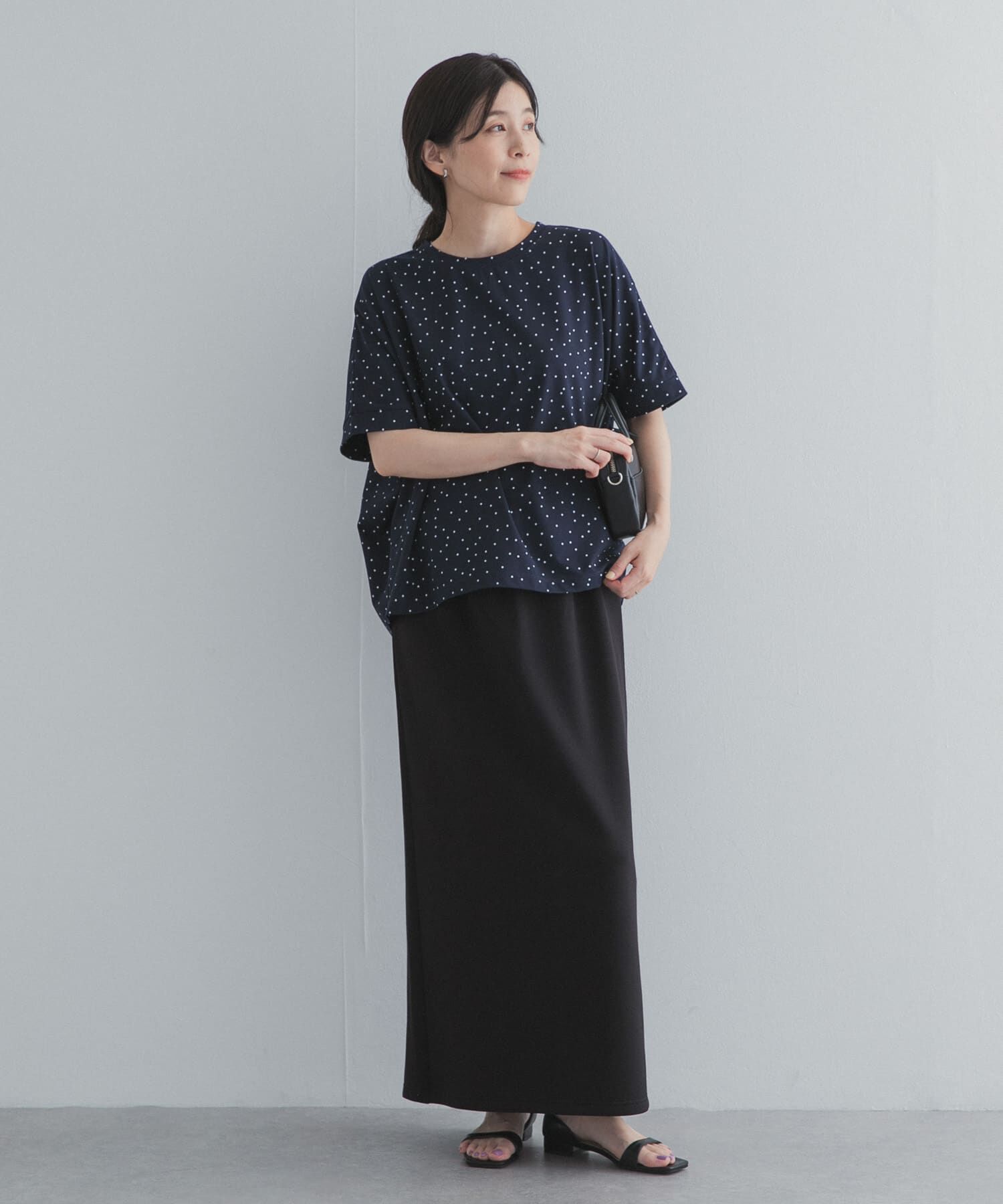 URBAN RESEARCH DOORS「ドットシルケットプルオーバー」|Tシャツ・カットソー|
